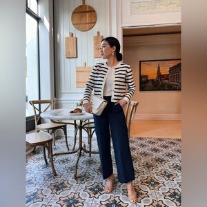 J. Crew Emilie Stripe Lady Jacket, original regular fit, XS